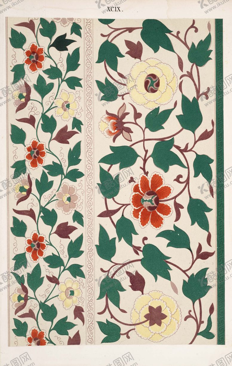 编号：49384303200721458414【酷图网】源文件下载-中国中式古典纹样花纹