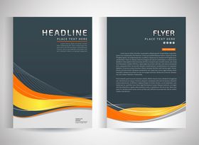 时尚动感宣传单页设计