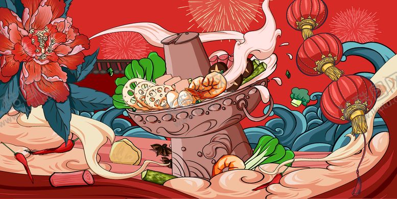 编号：94720309181807192931【酷图网】源文件下载-美食插画