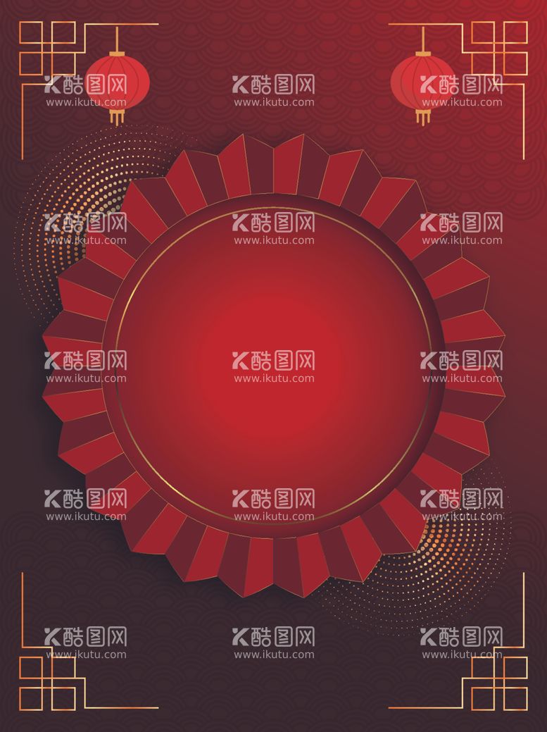 编号：22881012211714418506【酷图网】源文件下载-红色喜庆春节背景