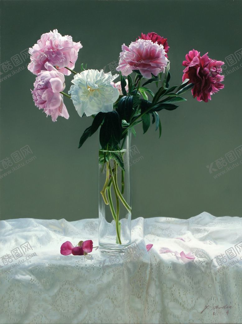 编号：13159509252154213466【酷图网】源文件下载-花卉静物油画