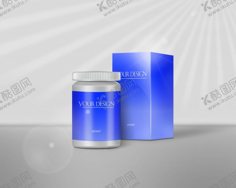 编号：50632509230212082006【酷图网】源文件下载-维生素保健品包装效果图样机