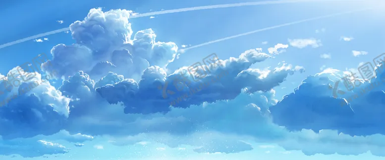 编号：70324610080636080421【酷图网】源文件下载-创意手绘天空图片