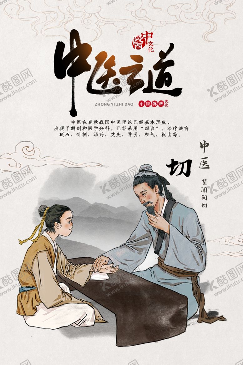 编号：37428907070537585794【酷图网】源文件下载-中医之道文化海报