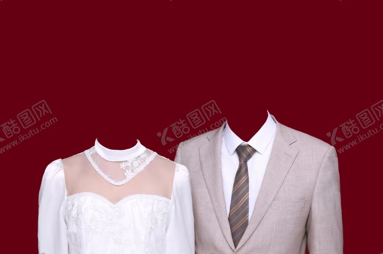 编号：67645701281421487079【酷图网】源文件下载-传统礼服结婚证件照