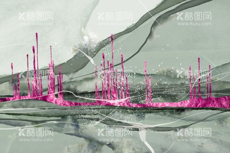 编号：69019011301818221608【酷图网】源文件下载-水彩水墨金箔挂画装饰画