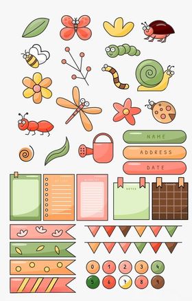 可爱卡通装饰素材集合