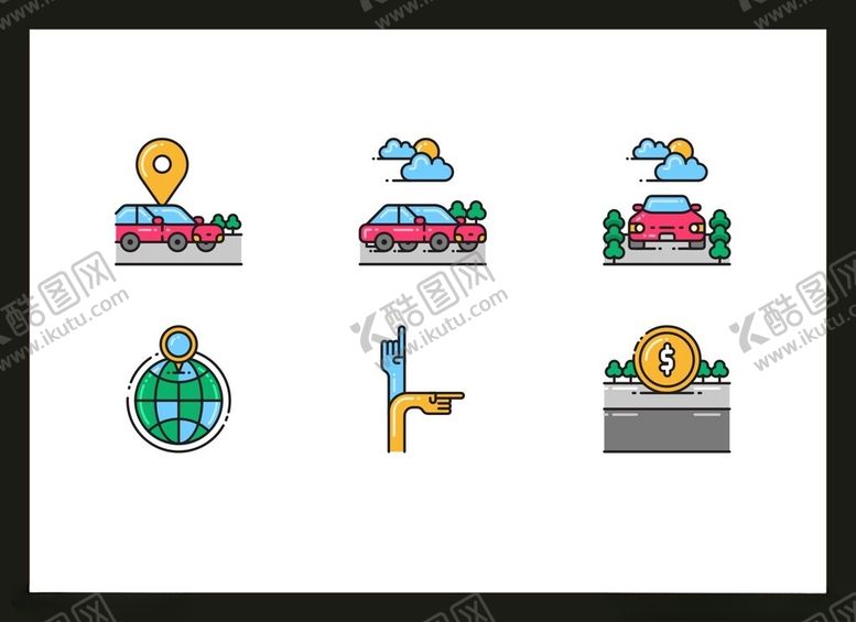 编号：89098402171052492794【酷图网】源文件下载-交通工具图标