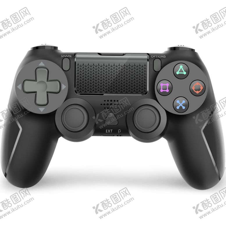 编号：37895006180626349994【酷图网】源文件下载-PS4手柄黑色亚马逊主图白底图