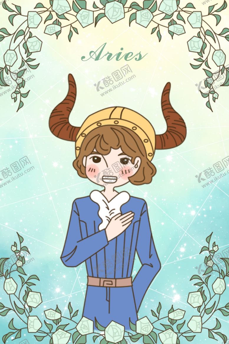编号：37363409112133161652【酷图网】源文件下载-手绘小王子与玫瑰之金牛座插画