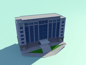 C4D模型建筑物