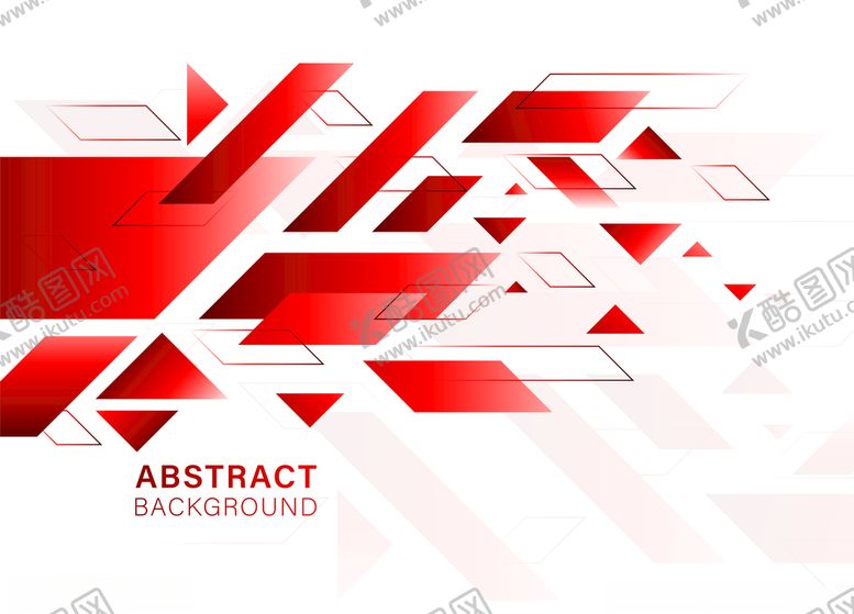 编号：27597810091325277623【酷图网】源文件下载-红色几何背景
