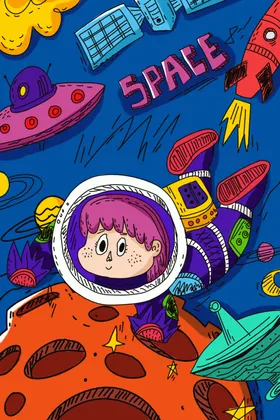 潮流卡通插画图案