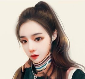 手绘美女