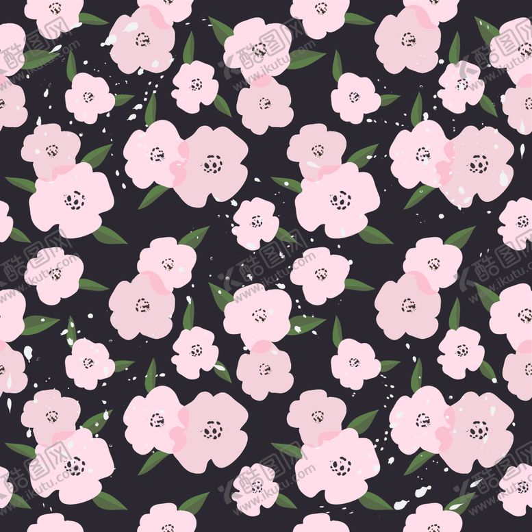 编号：20835009240158122321【酷图网】源文件下载-手绘花卉花纹