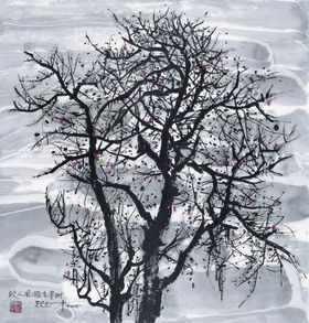 山水风景水墨国画