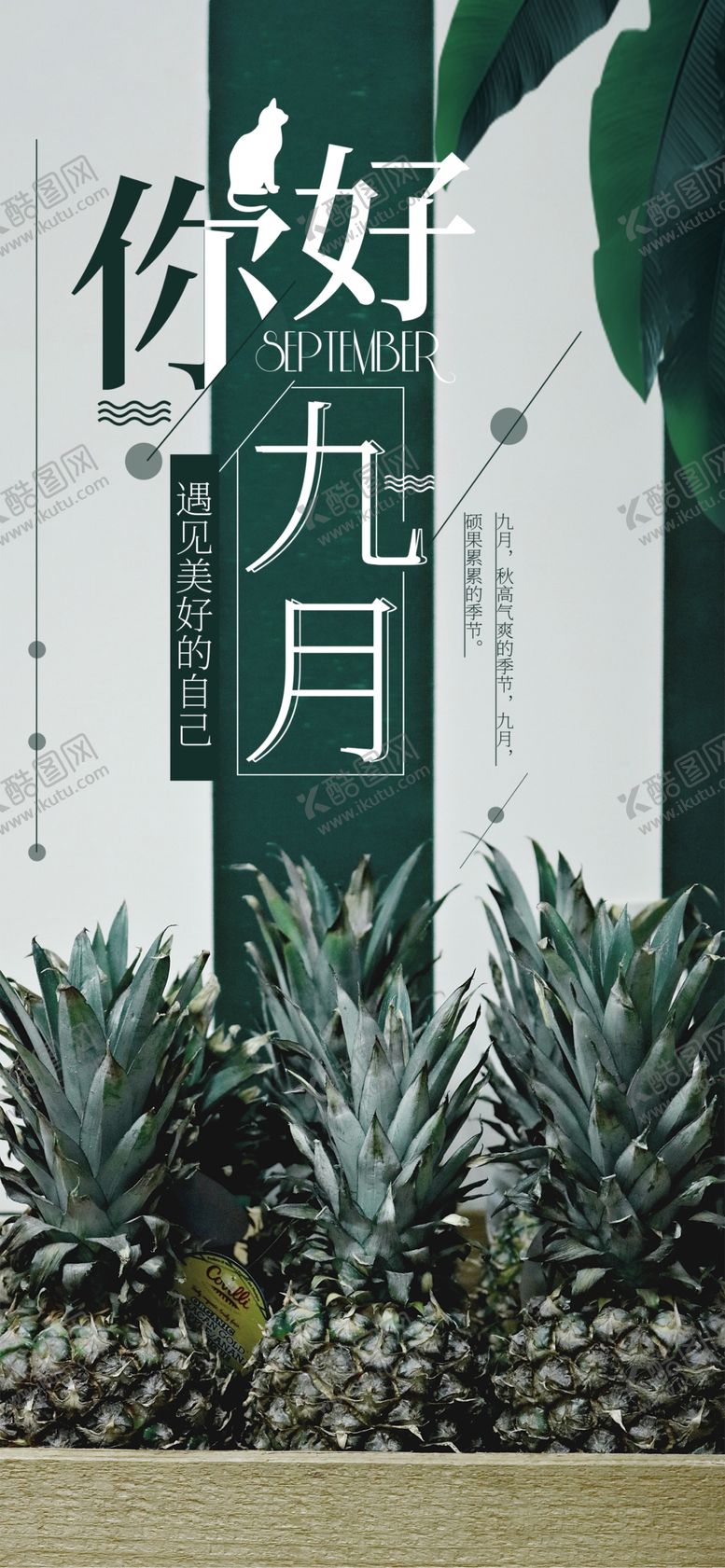 编号：32152309220248268058【酷图网】源文件下载-九月你好