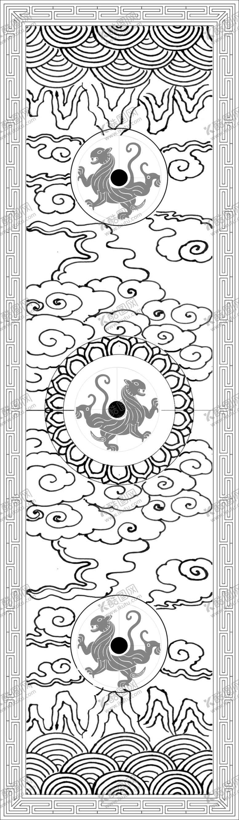 编号：19144404301824032430【酷图网】源文件下载-石雕上大象背巾白虎