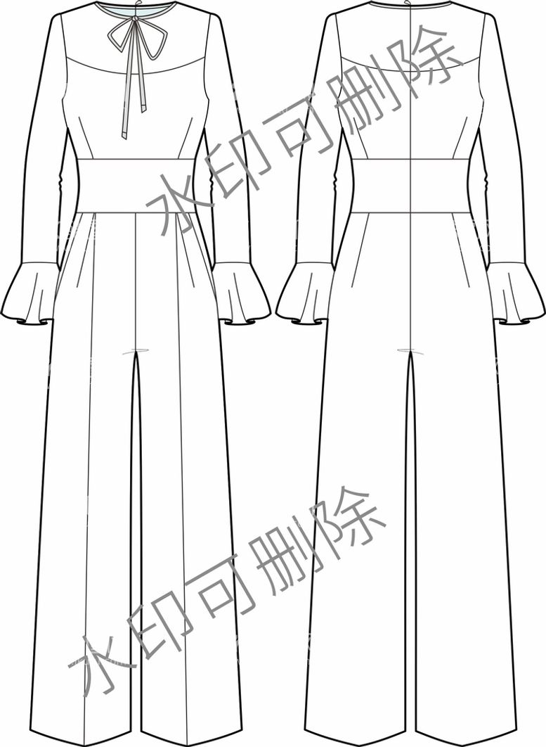 编号：91360402152004226160【酷图网】源文件下载-JUMPSUIT女士连体裤