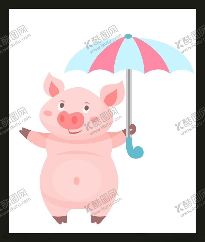 编号：90844102240207561460【酷图网】源文件下载-手绘线描小猪