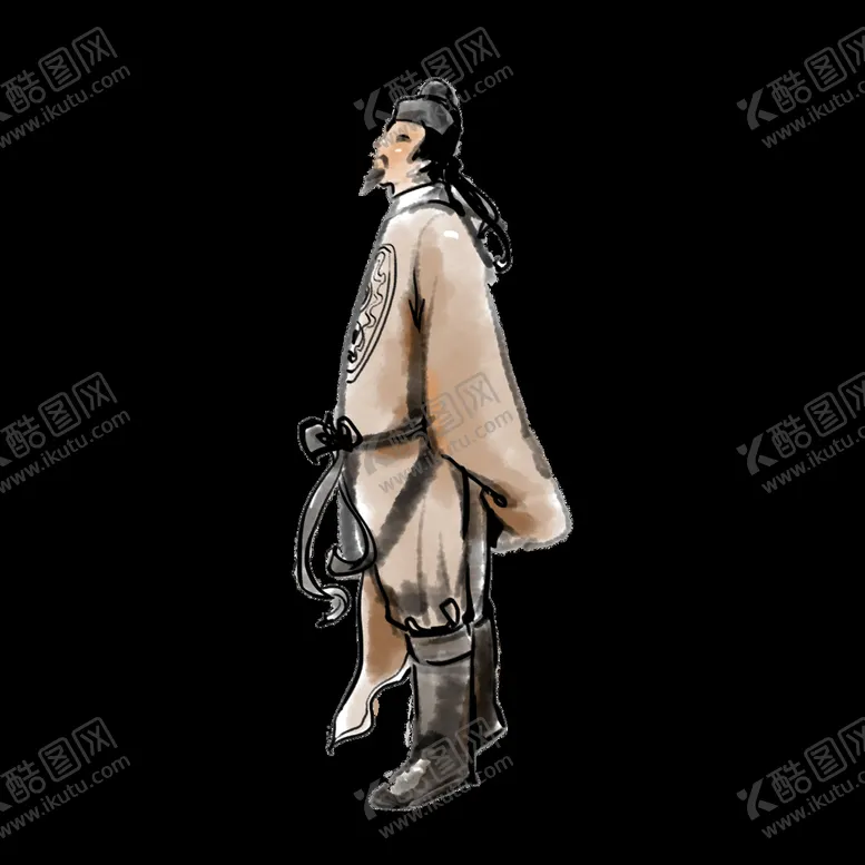 编号：84888910161755318515【酷图网】源文件下载-手绘文人墨客图片