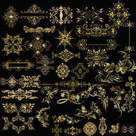 金色花纹