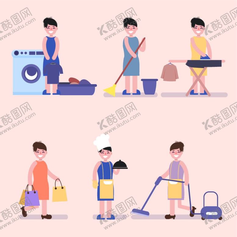编号：90864509141157258379【酷图网】源文件下载-家庭主妇