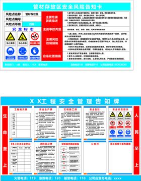 仓库安全告知牌