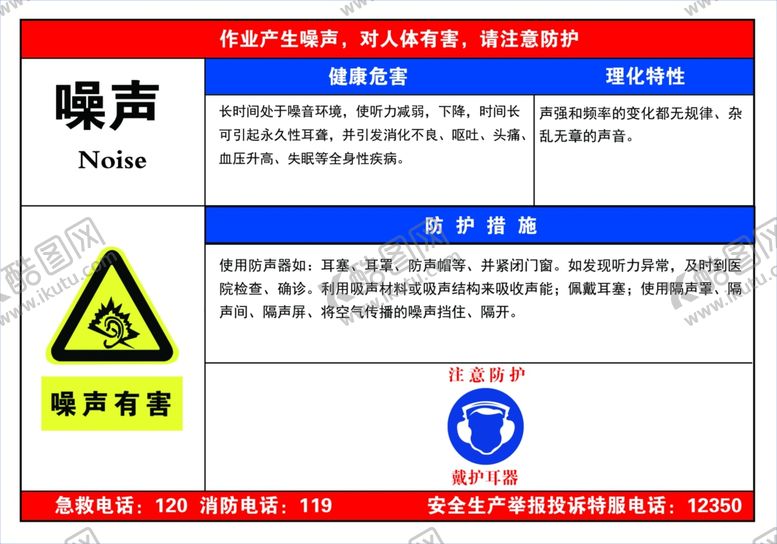 编号：99830009230006432208【酷图网】源文件下载-噪声警示牌