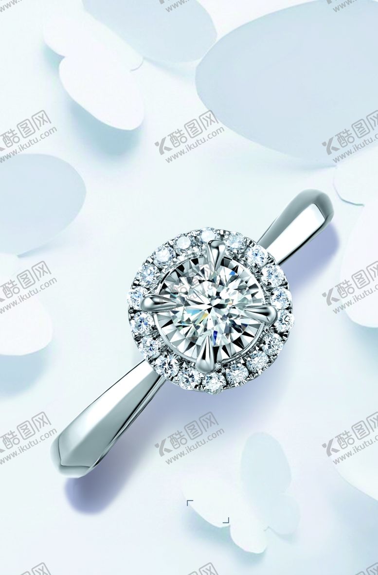 编号：72972505011213403125【酷图网】源文件下载-白金钻石戒指