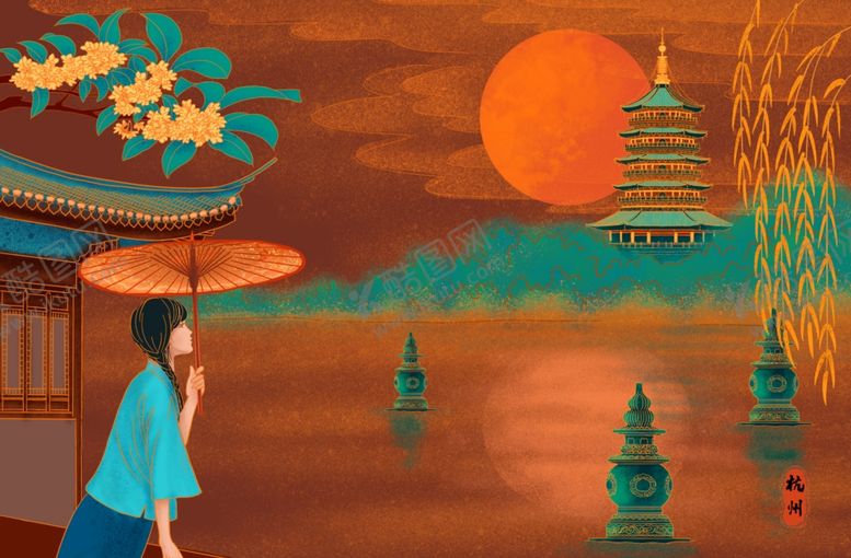 编号：88462904232135054074【酷图网】源文件下载-国潮插画