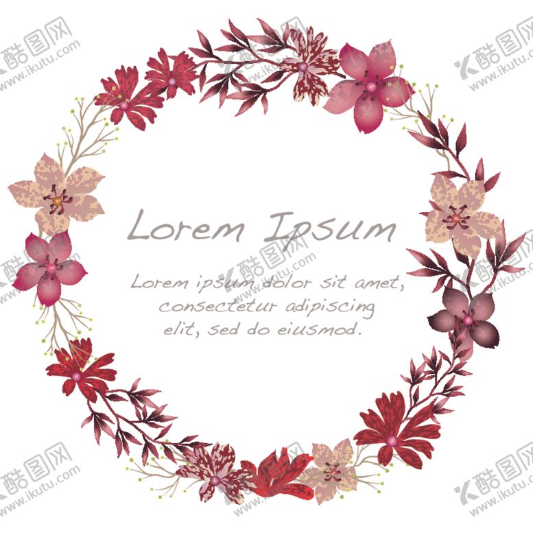 编号：77176609190555468848【酷图网】源文件下载-植物花环