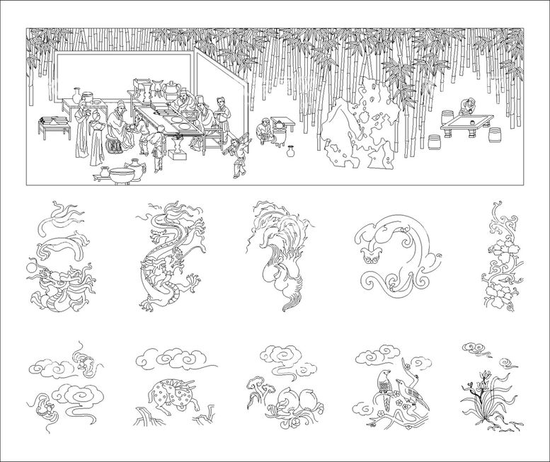 编号：12796309200610021825【酷图网】源文件下载-传统矢量素材