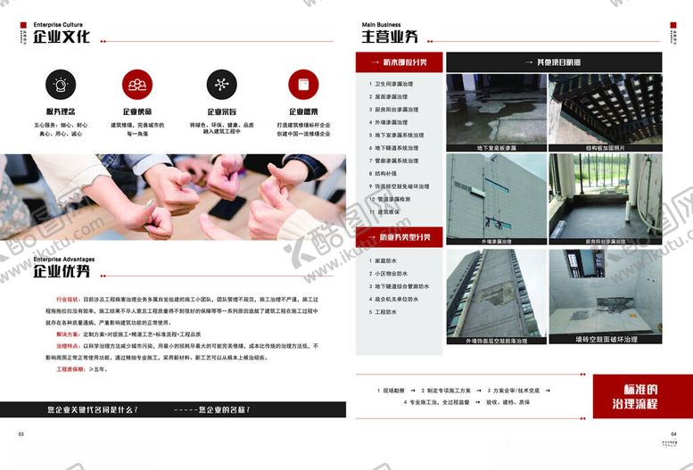 编号：34271602270758467877【酷图网】源文件下载-红色简约画册排版设计