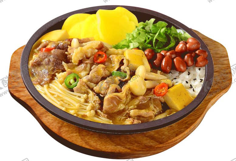 编号：56592502052312035344【酷图网】源文件下载-咖喱牛肉铁板饭