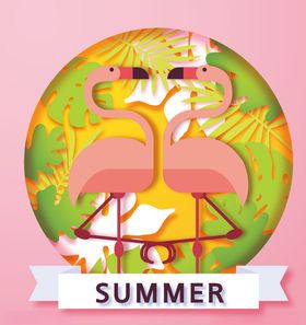 夏日主题创意插画