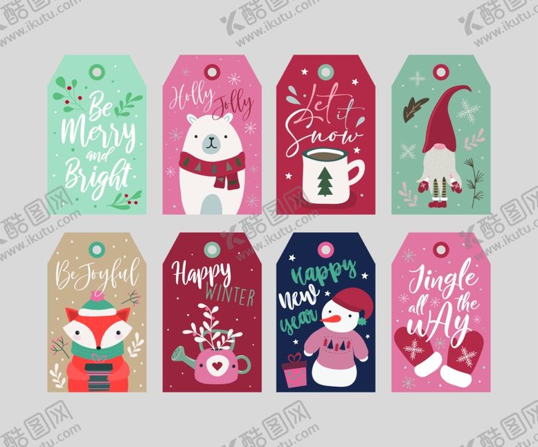 编号：47594109222044074641【酷图网】源文件下载-圣诞节标签模板