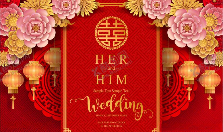 编号：83814205182307137509【酷图网】源文件下载-中式婚礼图片