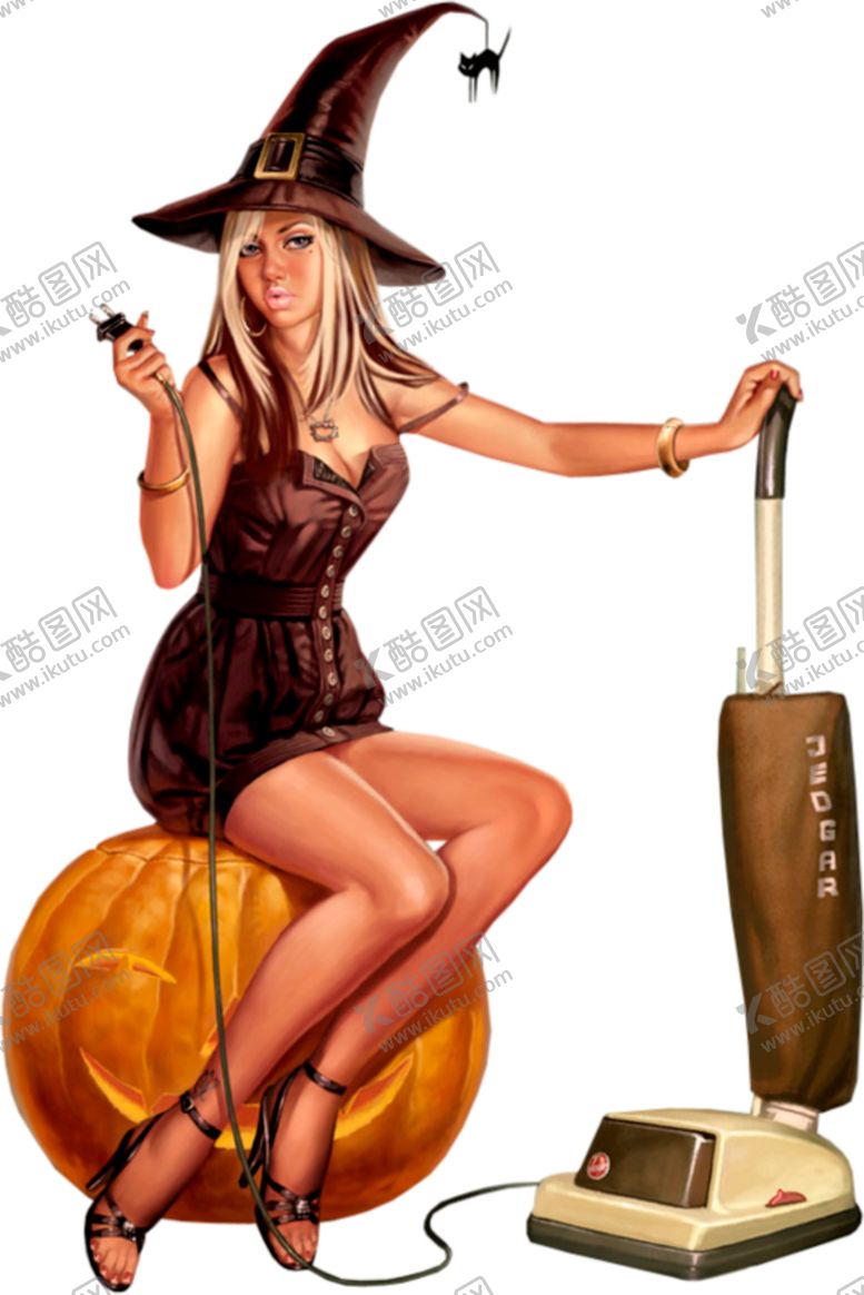 编号：47383609181655549143【酷图网】源文件下载-万圣节女巫
