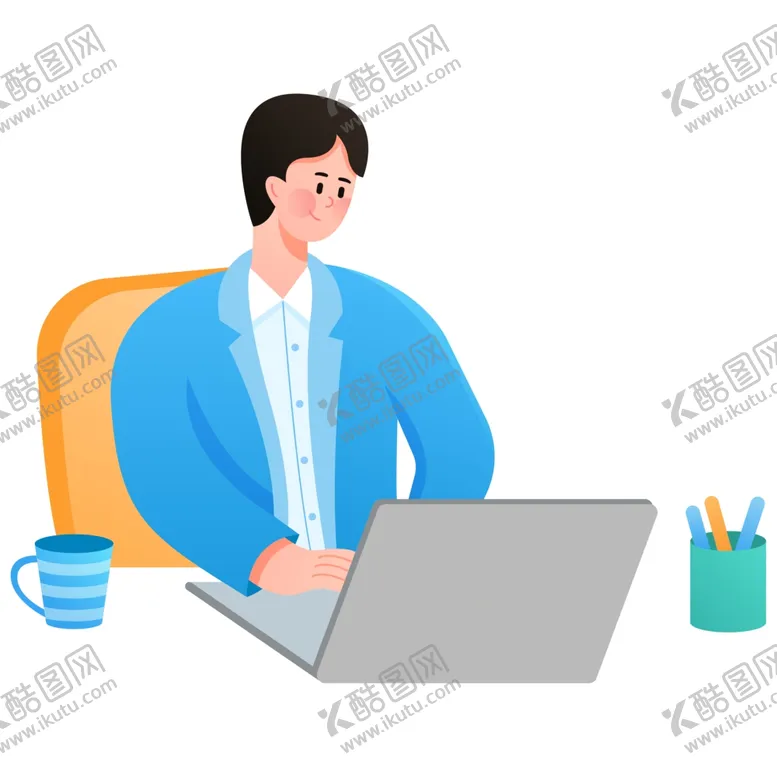 编号：85376511260434569817【酷图网】源文件下载-办公室男士单层免抠素材
