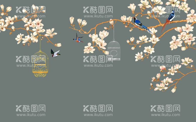 编号：15959111251559247611【酷图网】源文件下载-花鸟