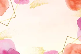 水彩背景色墨渐变挂画