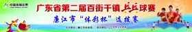 乒乓球羽毛球比赛展板