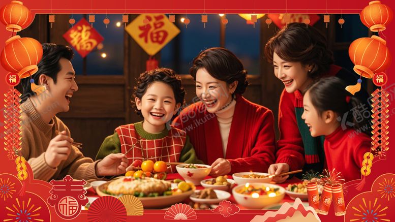 编号：87127101271353402811【酷图网】源文件下载-新年视频框海报展板