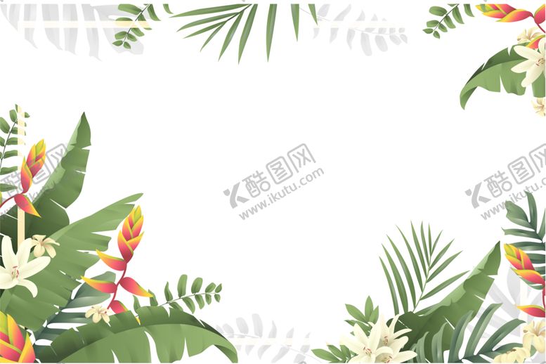 编号：39730401281120135519【酷图网】源文件下载-手绘植物背景