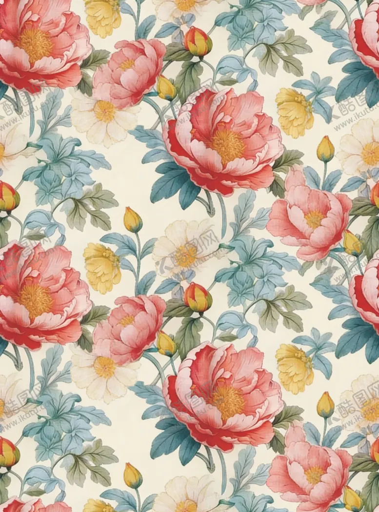 编号：62124404211536327990【酷图网】源文件下载-花卉图案绚丽多彩的花卉世界