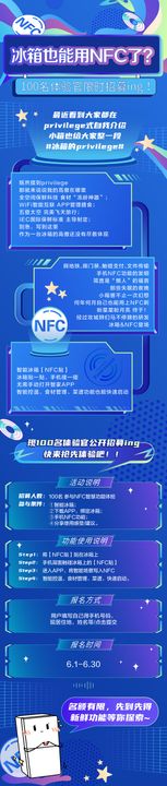 冰箱NFC功能简介海报长图