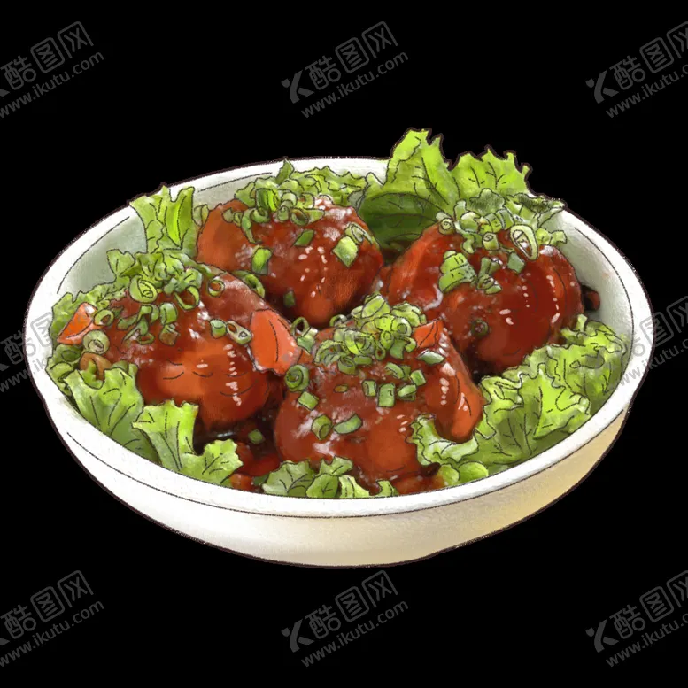 编号：23968409180413224129【酷图网】源文件下载-美食手绘