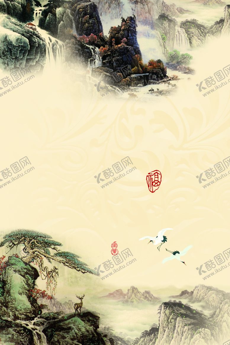 编号：10871310041455249828【酷图网】源文件下载-水墨背景