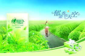 纸巾宣传图买一送一餐巾
